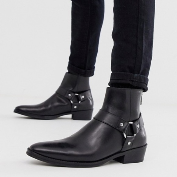 asos mens black boots